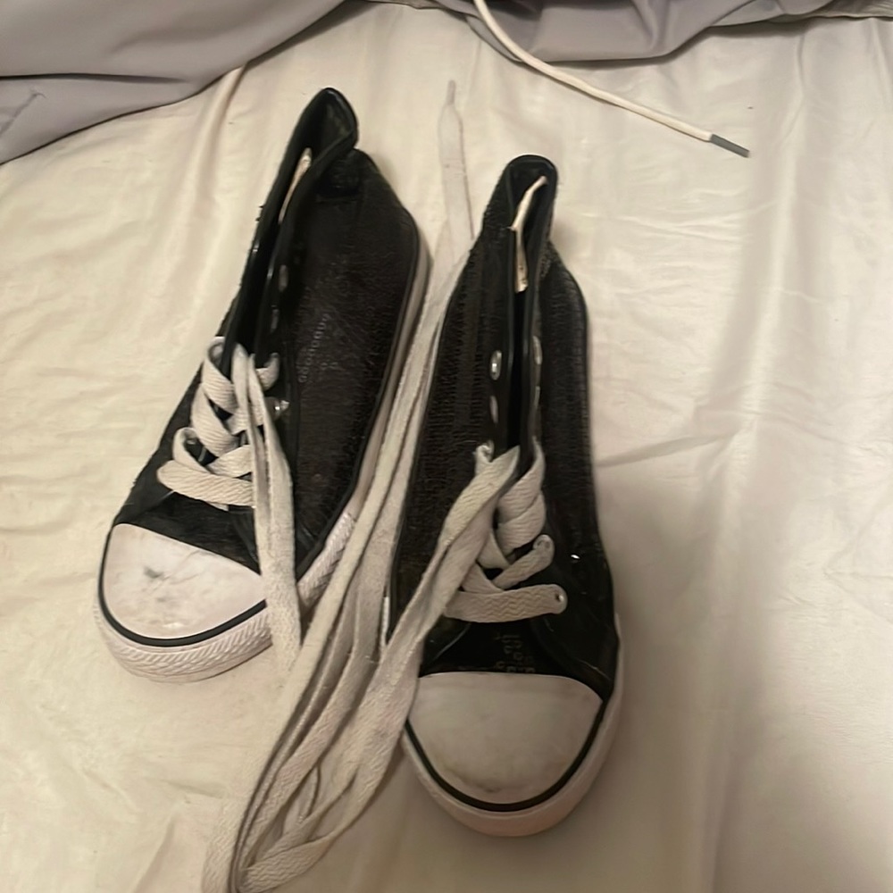 Black sequin shoes revolution dance wear